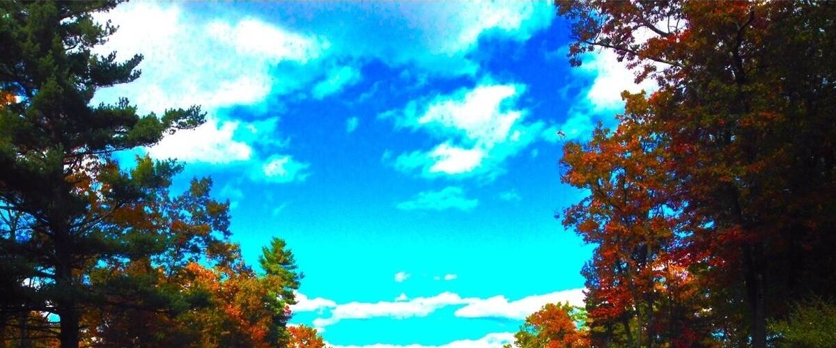 9th Hole tee box peak foliage