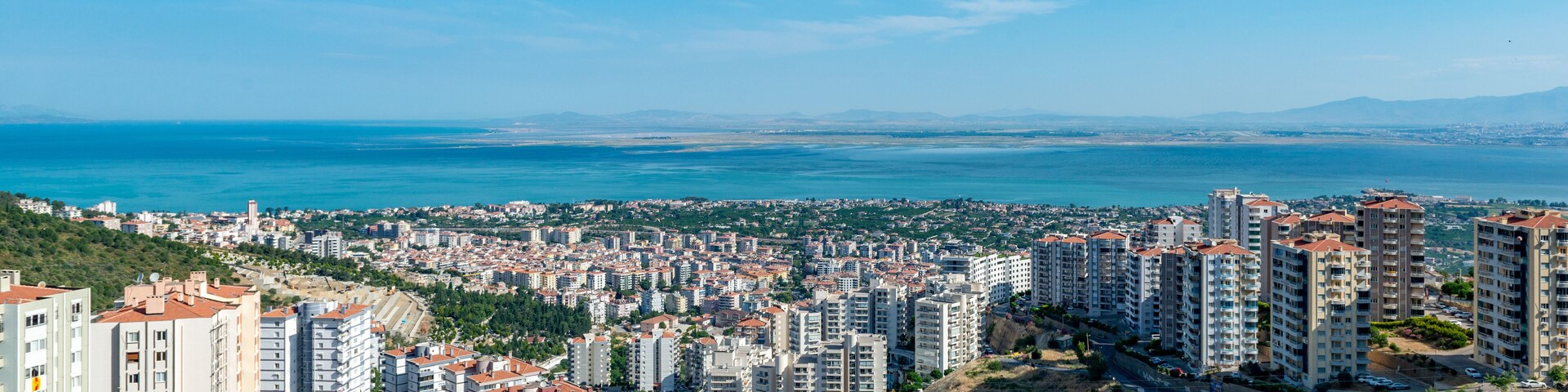 Narlidere, İzmir - Turkey. A Narlidere City View from Hill.