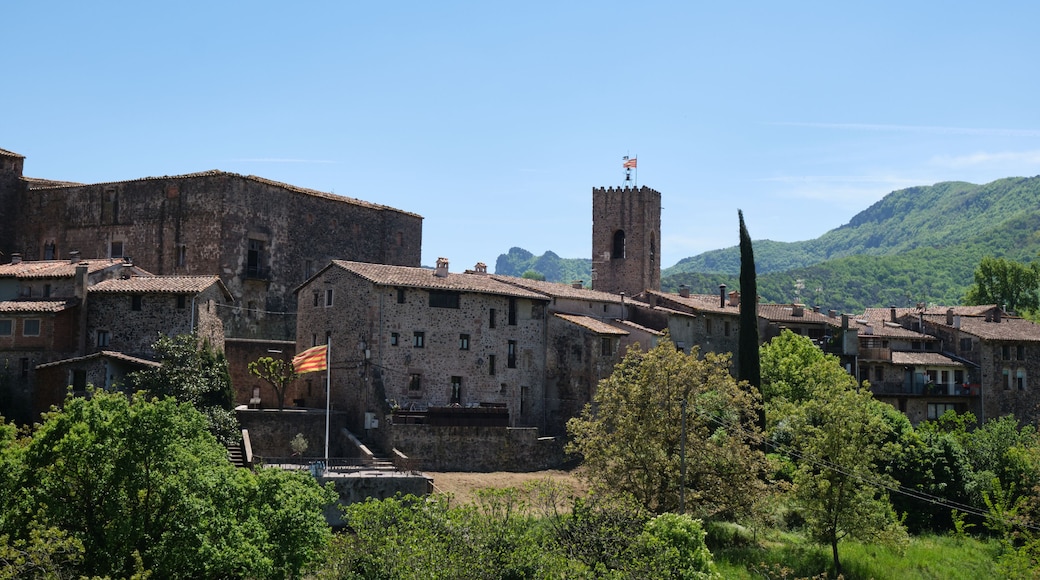 village of girona santa pau, catalonia