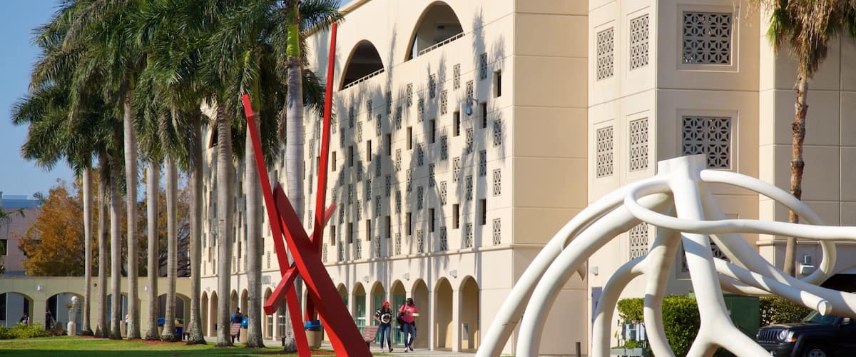 Frost Art Museum which includes outdoor art and a garden