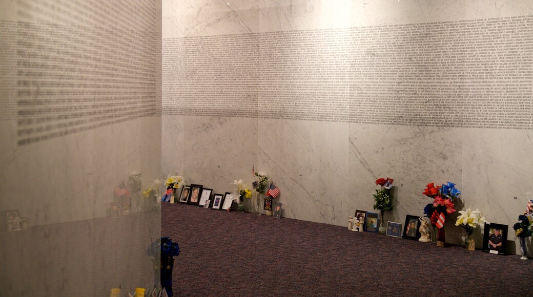 American Police Hall of Fame and Museum showing flowers and interior views