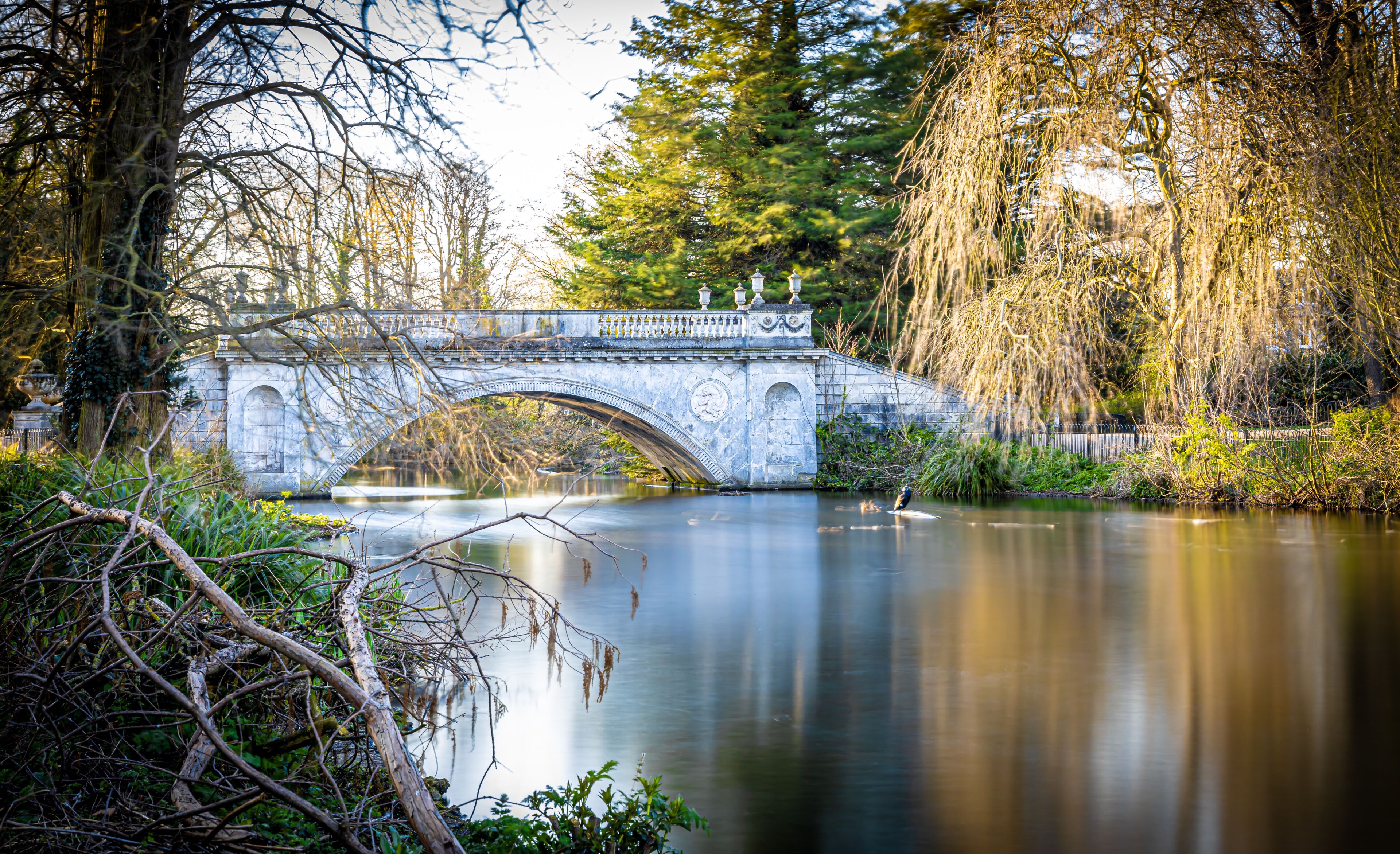 Long exposure shot of Chiswick house in London