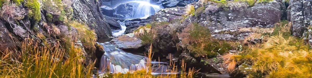 Waterfall at Cnicht Slate Mine