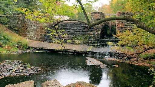 Very peaceful in the fall when there are hardly any people. Nice walk, but not a full loop around the lake