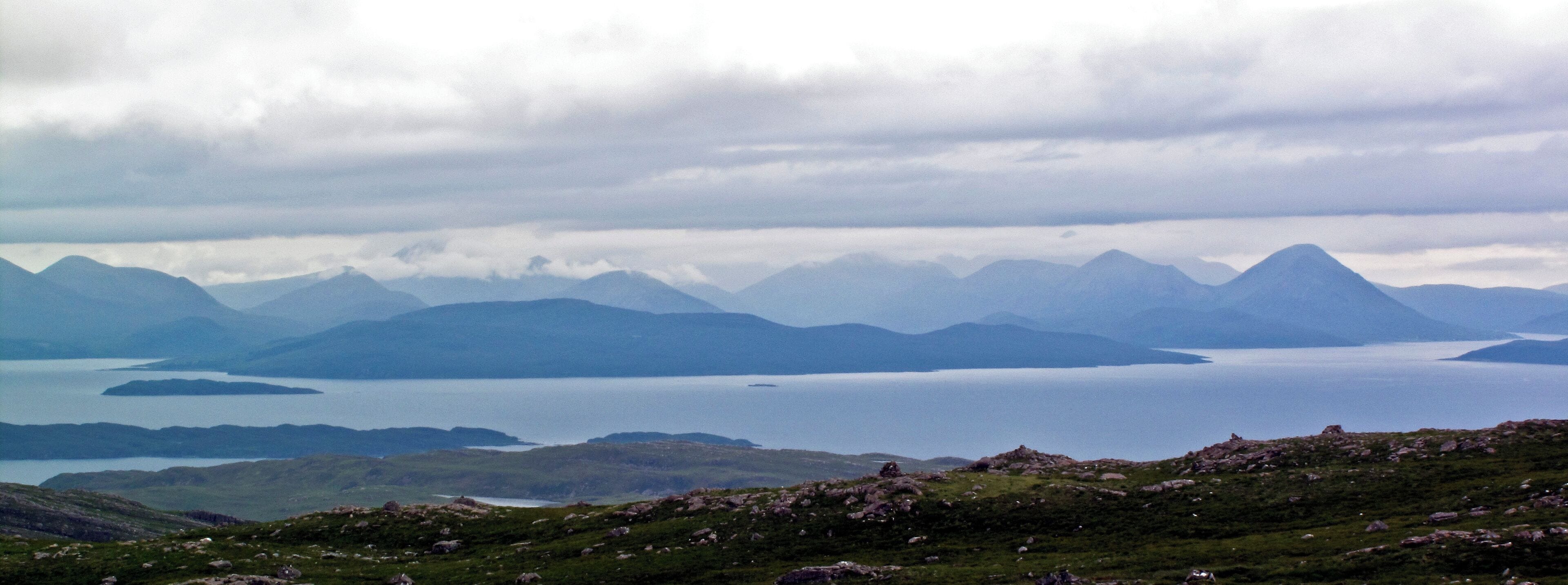 View over Loch Kishorn from Applecross peninsula.
