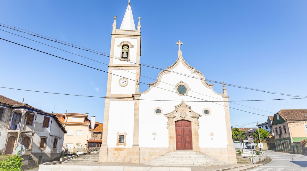 Parish church at Sabugosa town, municipality of Tondela, district of Viseu, province of Beira Alta, Portugal