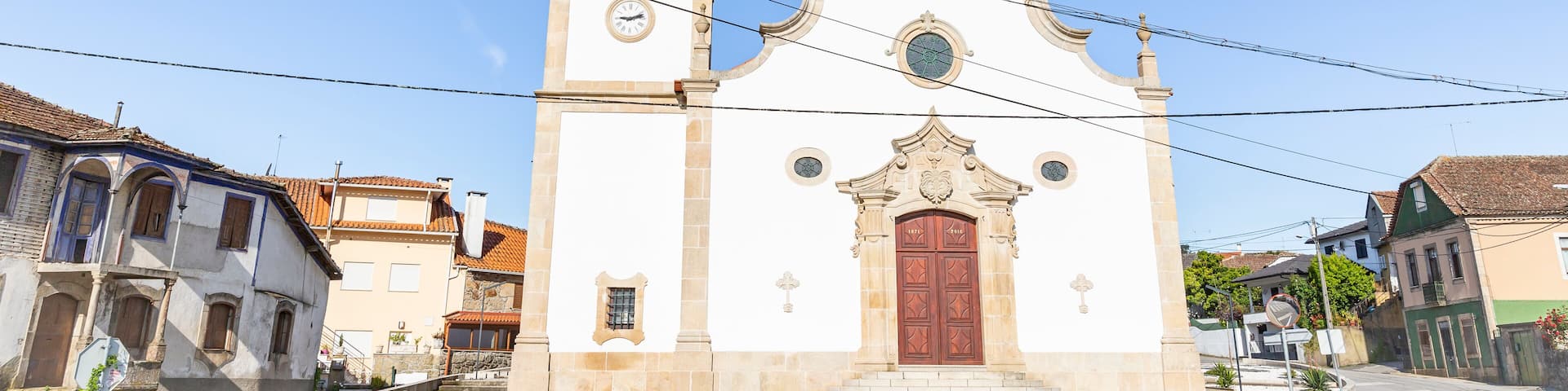 Parish church at Sabugosa town, municipality of Tondela, district of Viseu, province of Beira Alta, Portugal