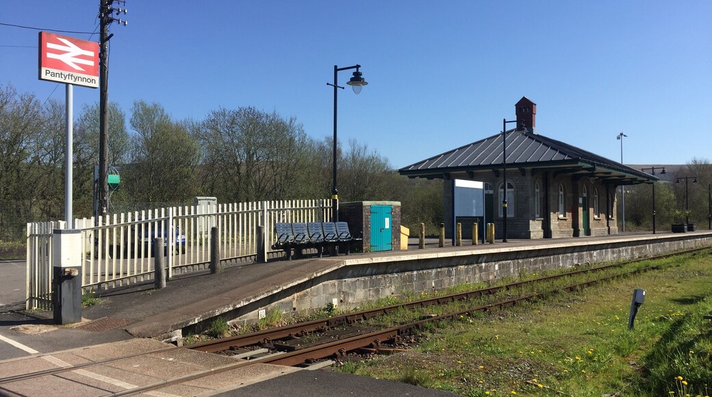 Pantyffynnon Railway Station on the Heart of Wales line.