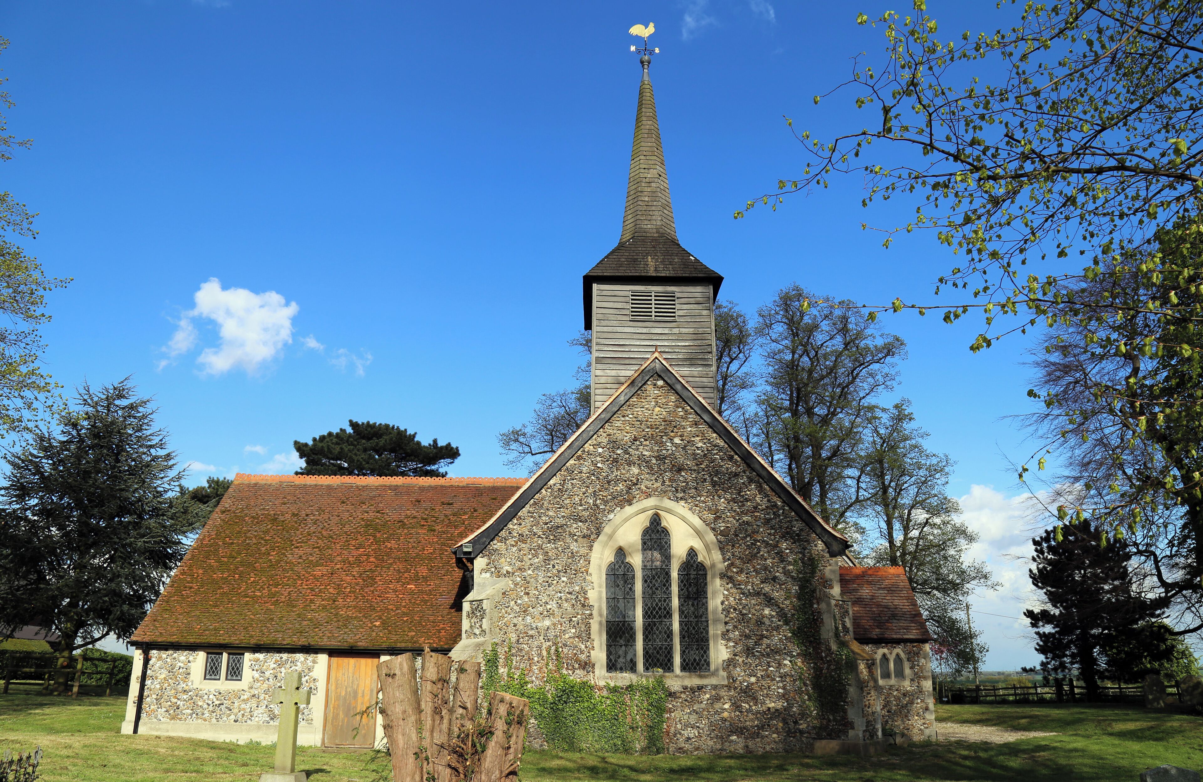 St Mary the Virgin parish church, Stapleford Tawney, Essex, England, seen from the west