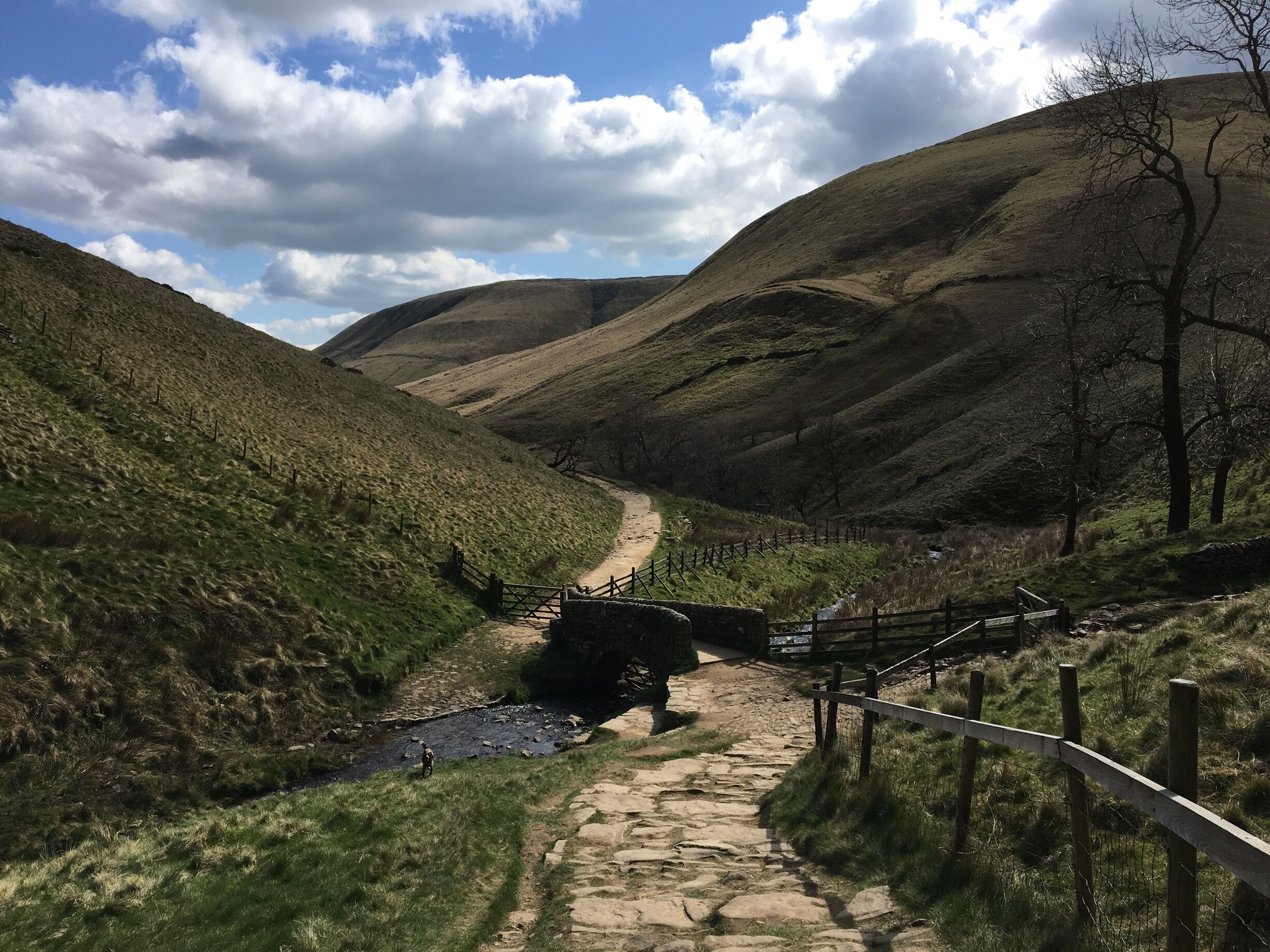 #springfun walked up kinder scout and back down Jacobs ladder 