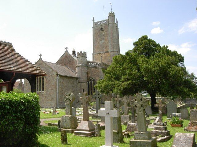 Parish church of St John the Baptist, Churchill, Somerset, seen from the east