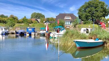 Little harbour of Zempin, Usedom Island, Germany