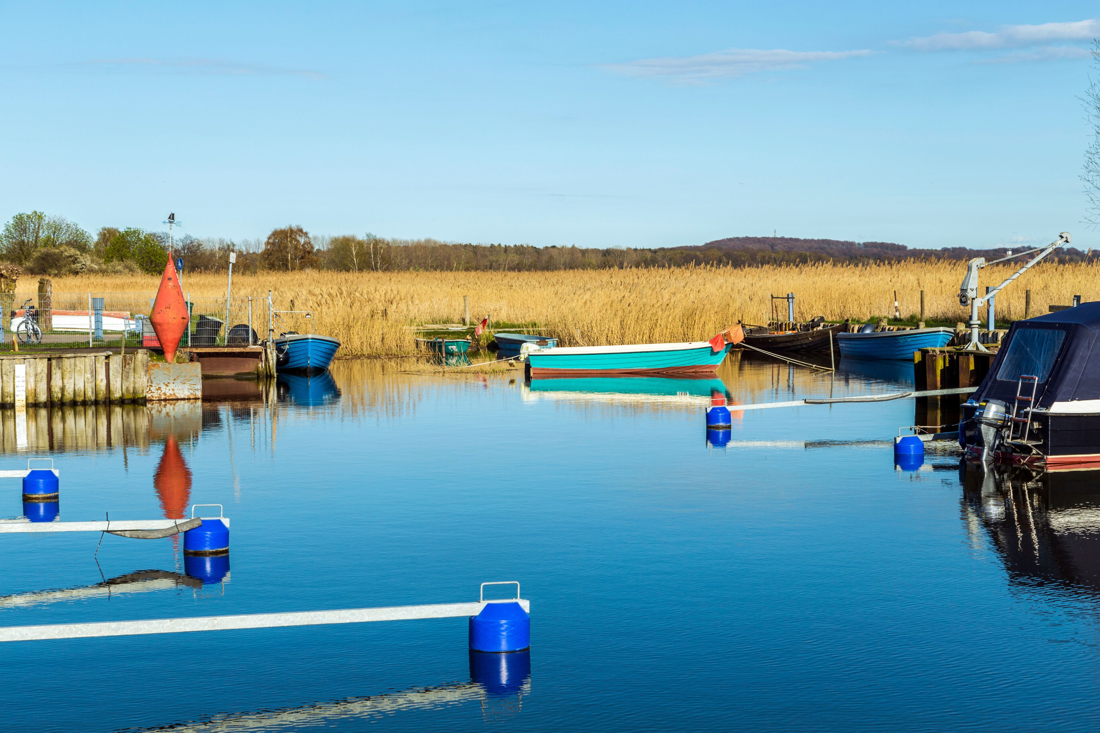 harbor at Achterwasser in Zempin