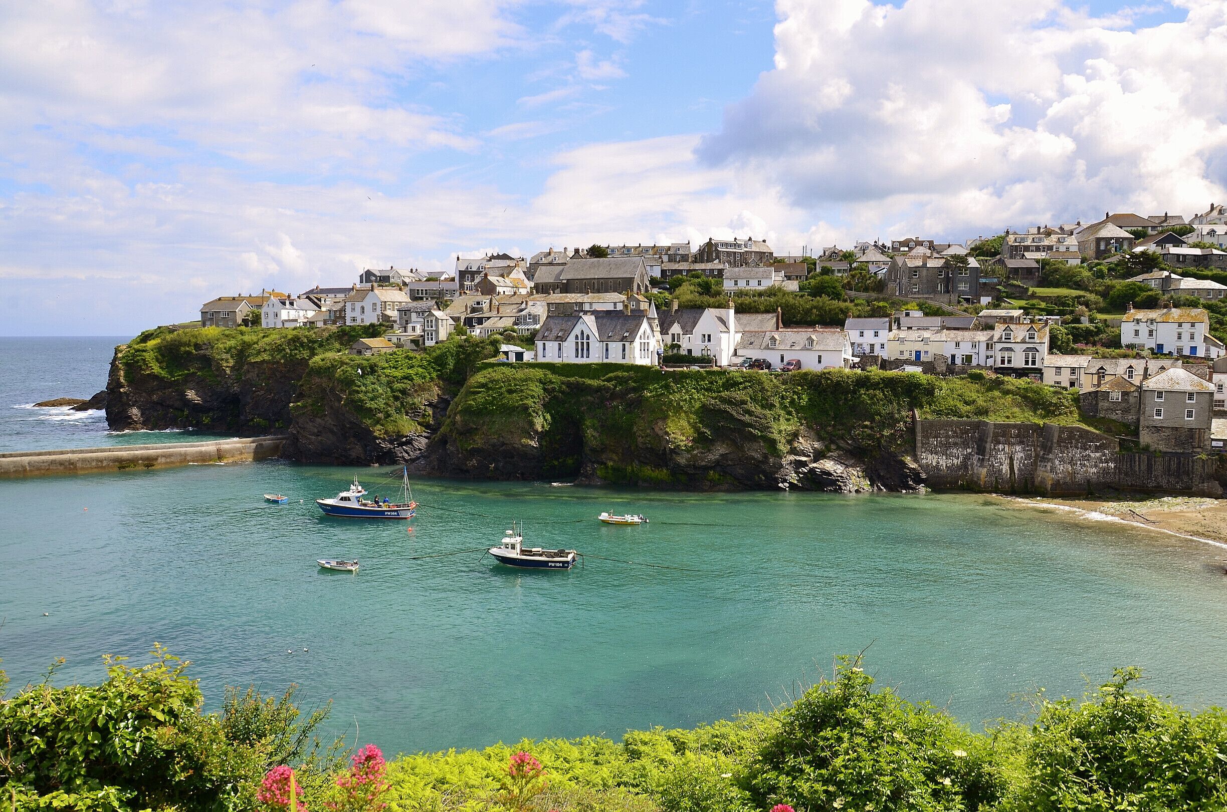 Port Isaac, Cornwall beautiful village and harbour used for the British series Doc Martin. 