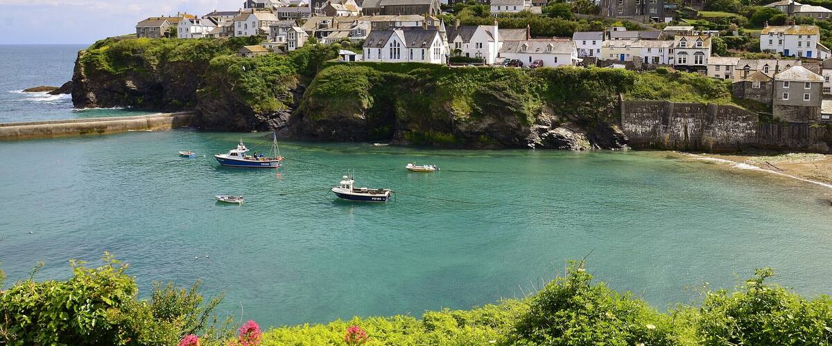 Port Isaac, Cornwall beautiful village and harbour used for the British series Doc Martin.