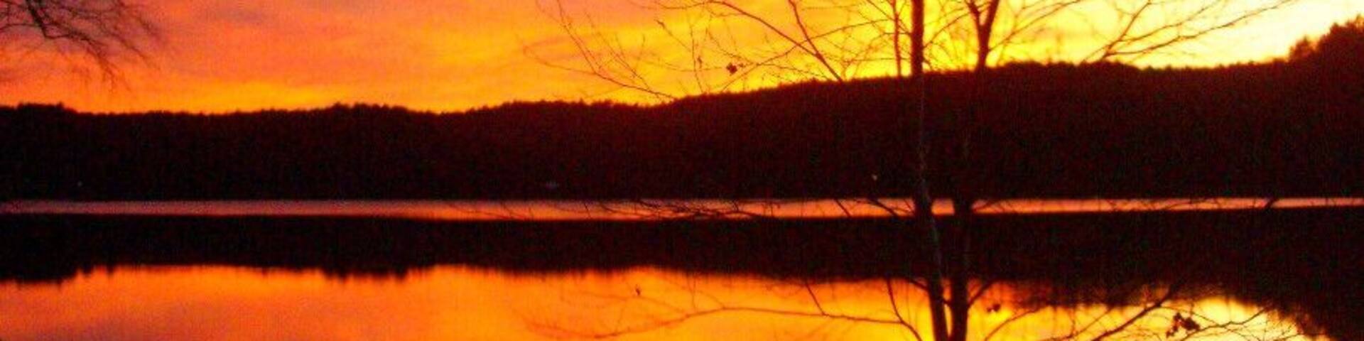 Sunset over the Lake