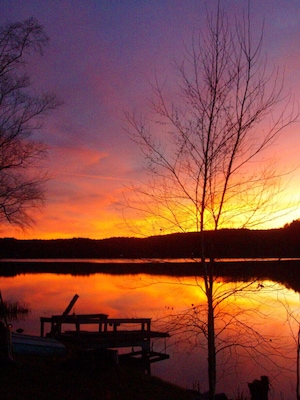 Sunset over the Lake