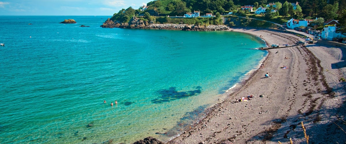 St Martin\'s showing a beach