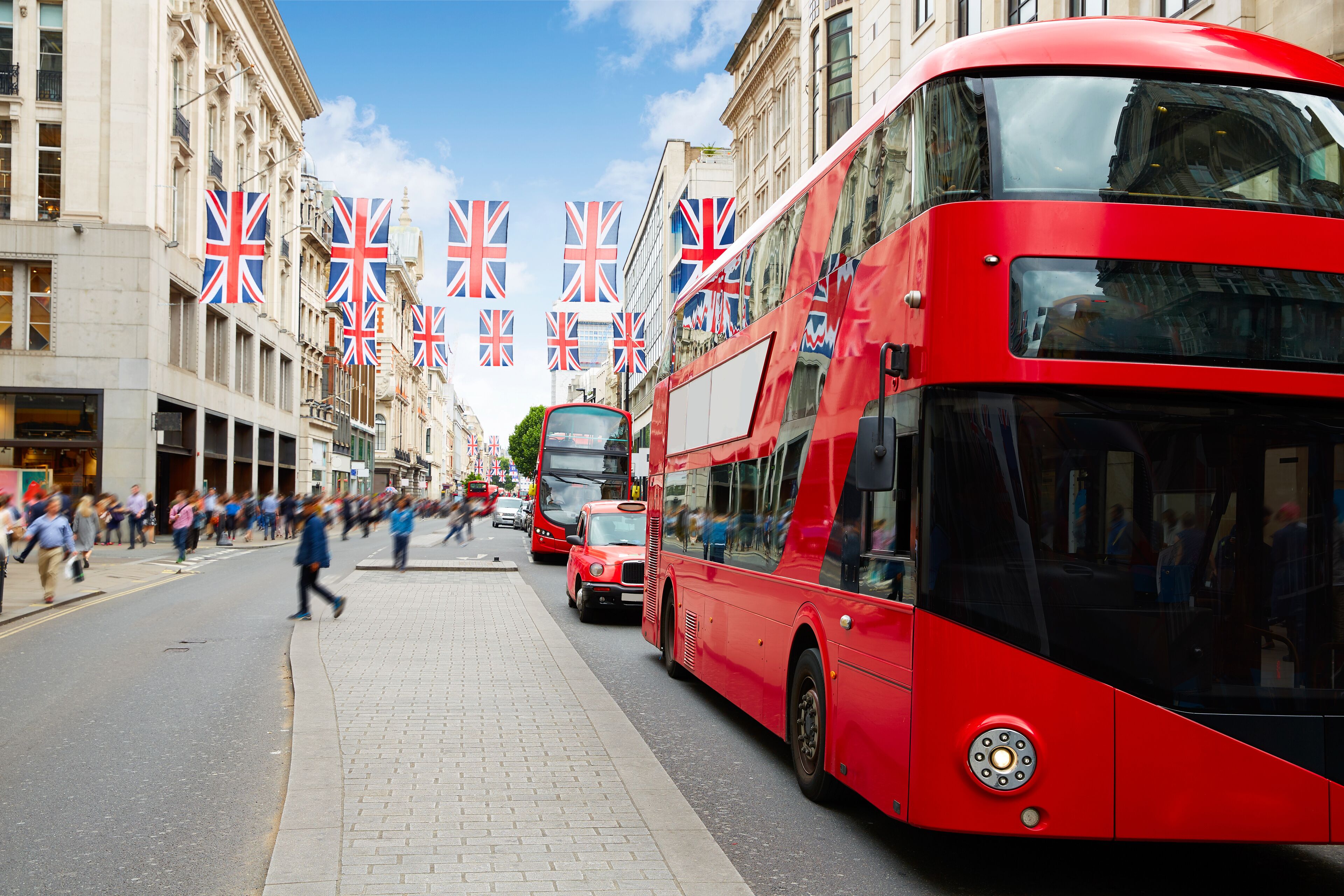 London bus Oxford Street W1 Westminster