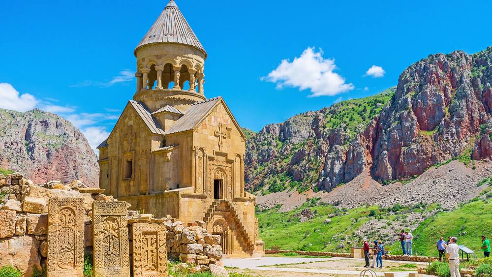 The religious art in Noravank Monastery