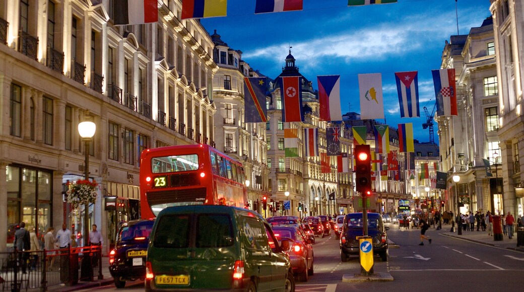 The West End which includes heritage architecture, night scenes and street scenes