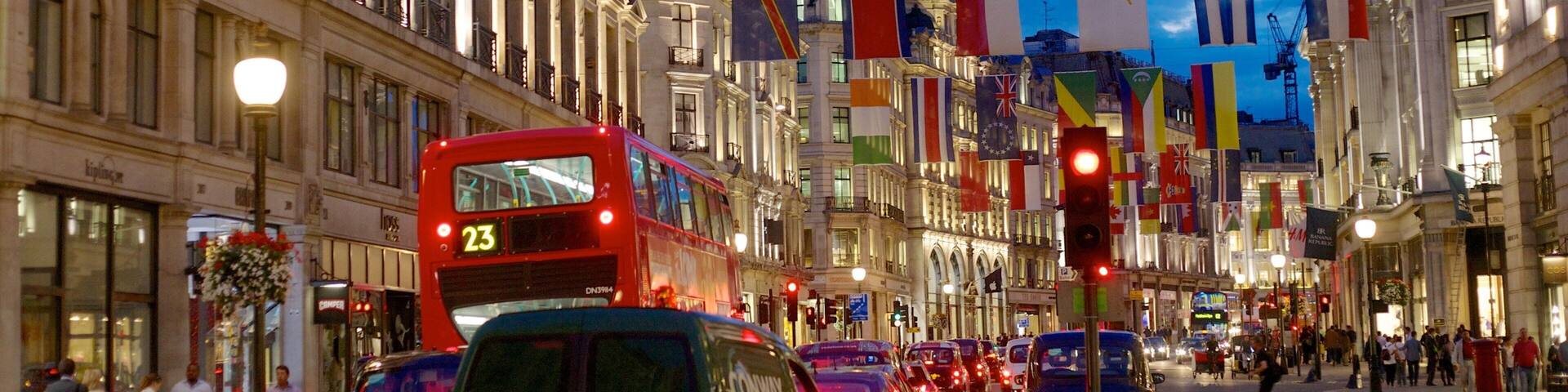 The West End which includes heritage architecture, night scenes and street scenes