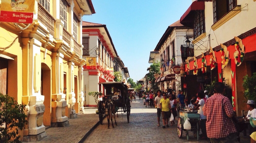 The cobblestone street of Calle Crisologo in Vigan, Ilocos Sur. A UNESCO World Heritage City because of the preserved houses since the Spanish occupation era in the Philippines. #architecture