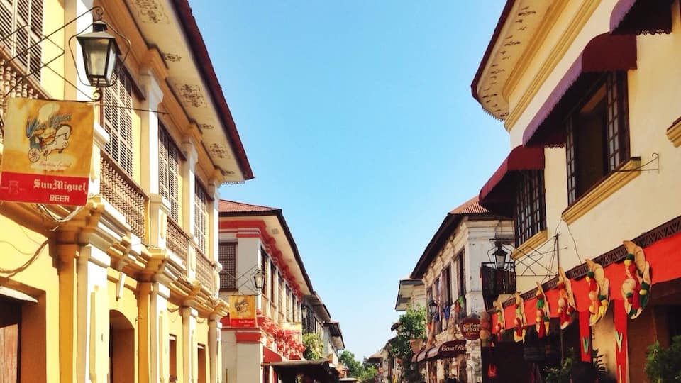 The cobblestone street of Calle Crisologo in Vigan, Ilocos Sur. A UNESCO World Heritage City because of the preserved houses since the Spanish occupation era in the Philippines. #architecture