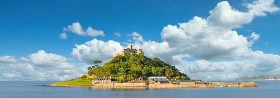 St Michaels Mount in Cornwall. United Kingdom