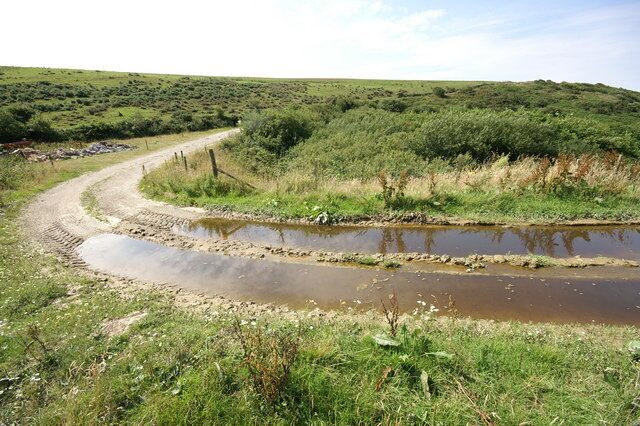 Flooded Track near Tregragon