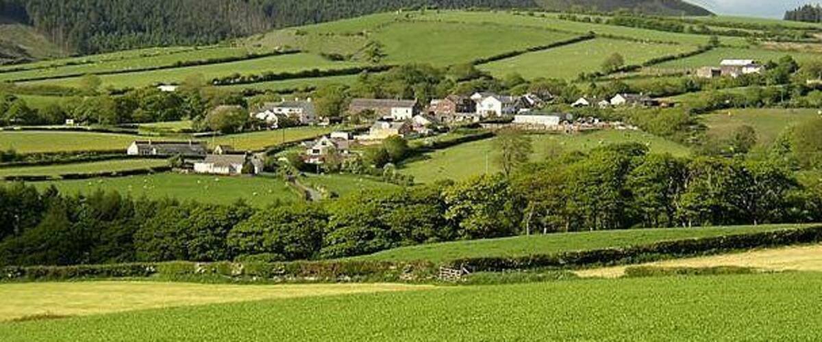 Wilton The Hamlet of Wilton from the South East, Dentside beyond.