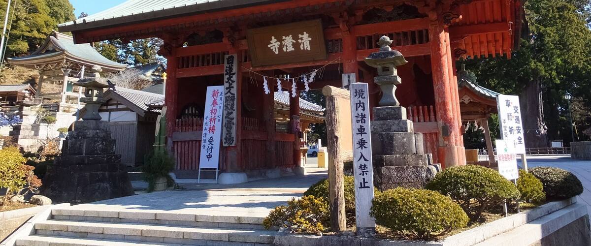 Niōmon gate of Seichō-ji temple in Kamogawa, Chiba Prefecture