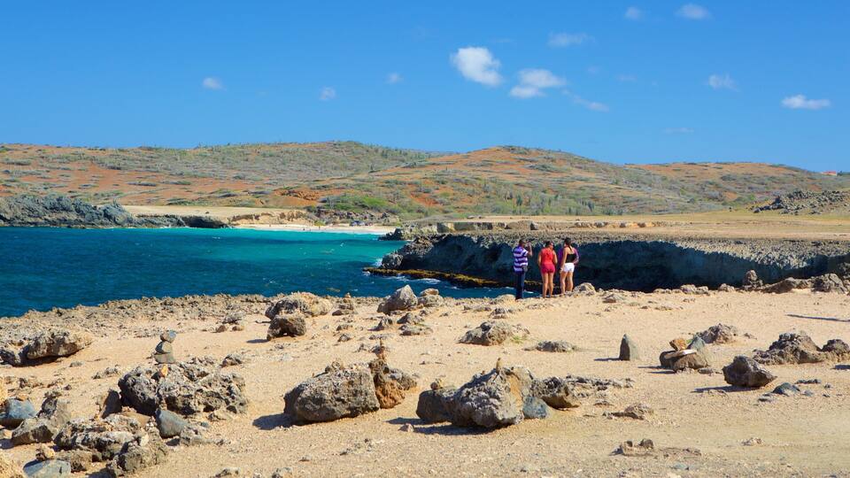 Natural Bridge - Boca Andicuri showing general coastal views