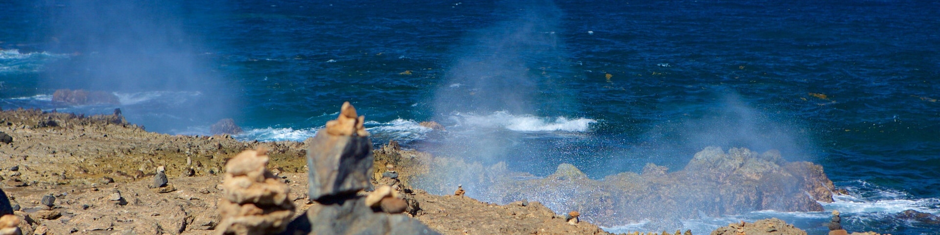 Natural Bridge - Boca Andicuri featuring general coastal views