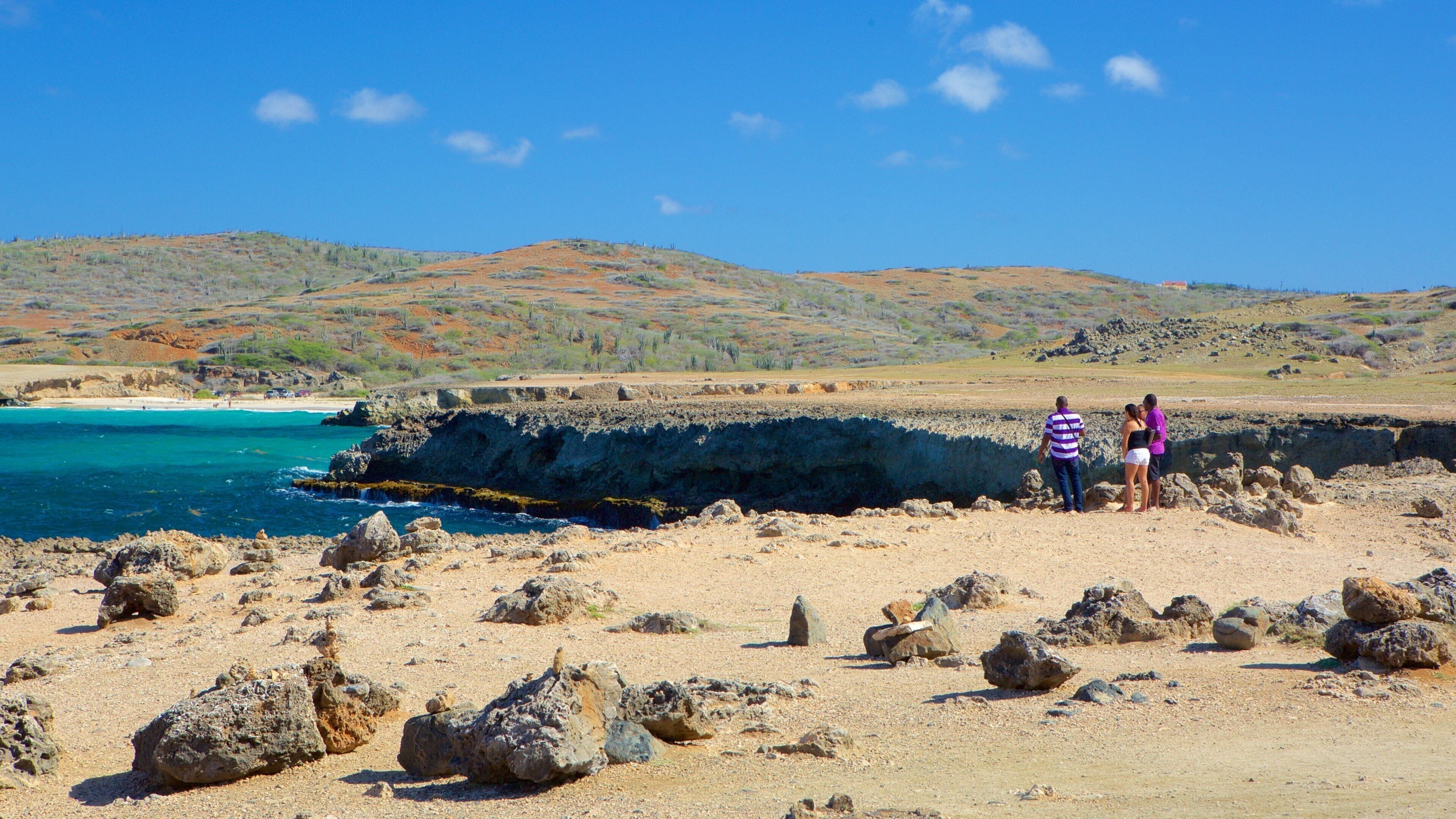 Natural Bridge - Boca Andicuri featuring general coastal views