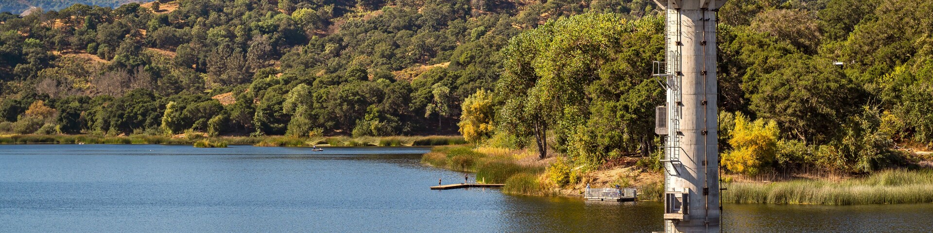 Lafayette Reservoir. View of a beautiful lake Lafayette