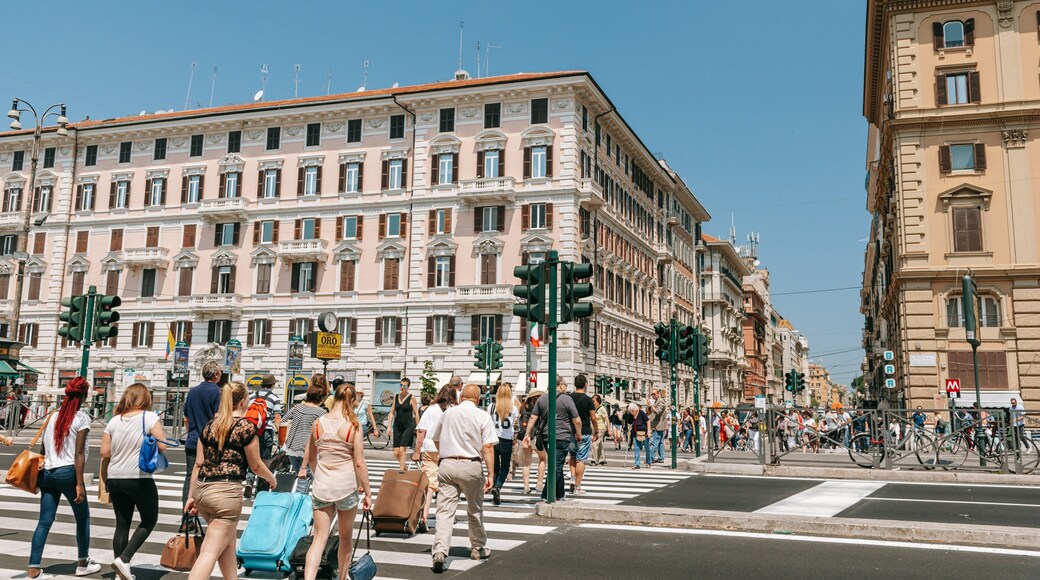 Flaminio featuring a city and street scenes