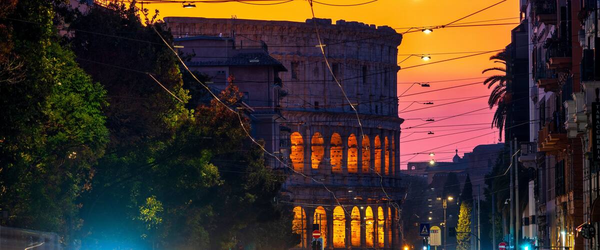 Colosseum Viewed from Via Labicana