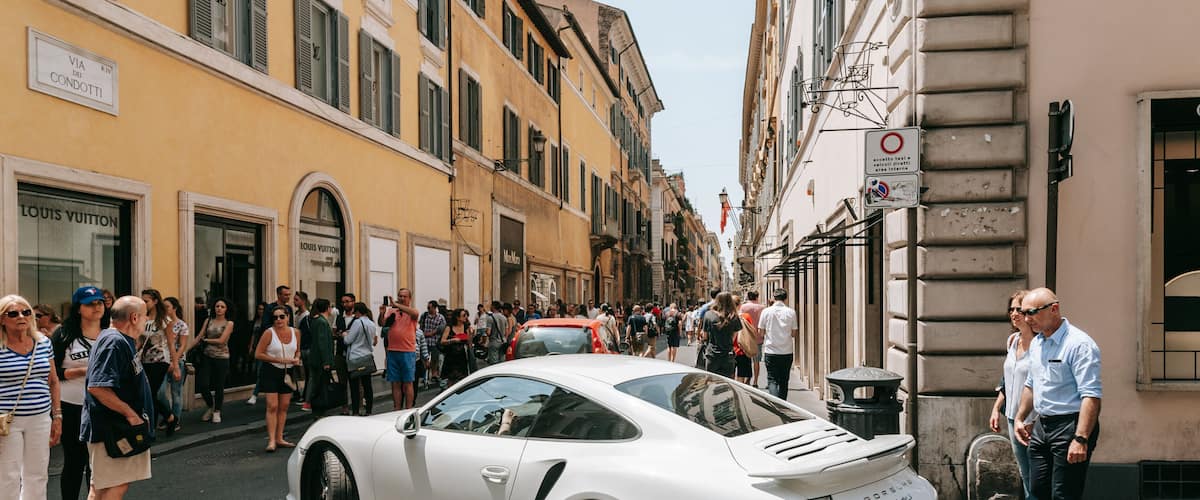 Via Condotti featuring street scenes