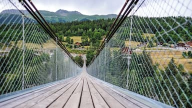 Suspension bridge with amazing views