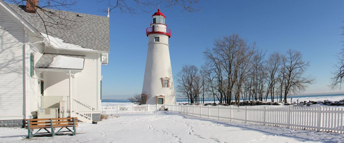Marblehead Lighthouse in Marblehead, Ohio, United States, is the oldest lighthouse in continuous operation on the American side of the Great Lakes.