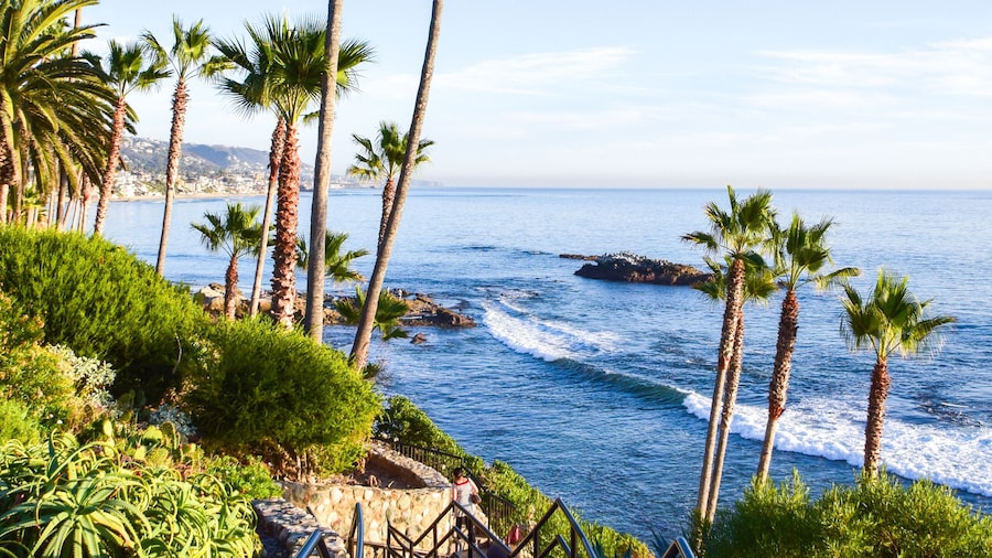 View from Heisler Park, Laguna Beach in Orange County, Southern California