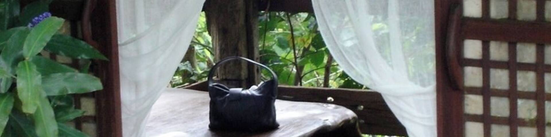 Surrounded by Flora and Lush Vegetation, It is a restaurant and hideaway retreat for anyone who wants to unwind and relax. It offers organic grown food and you are totally hidden from anything thats urban. #roadtrip