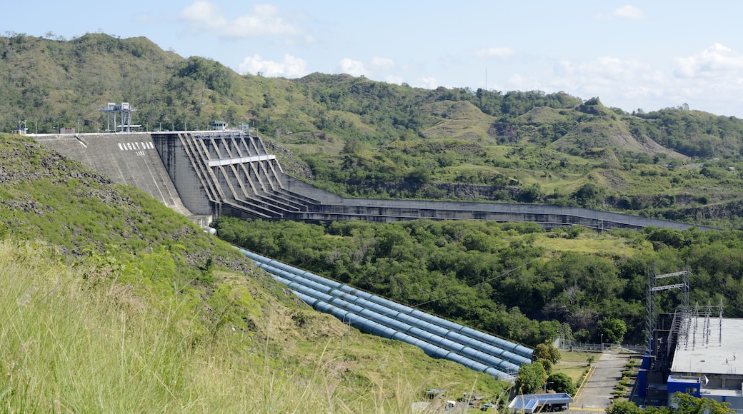 spillway of a hydro electric dam in mountainous Ifugao