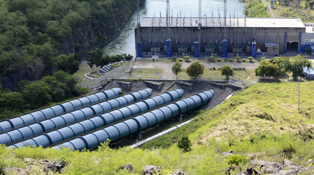 Powerhouse of a hydro electric dam in mountainous Ifugao