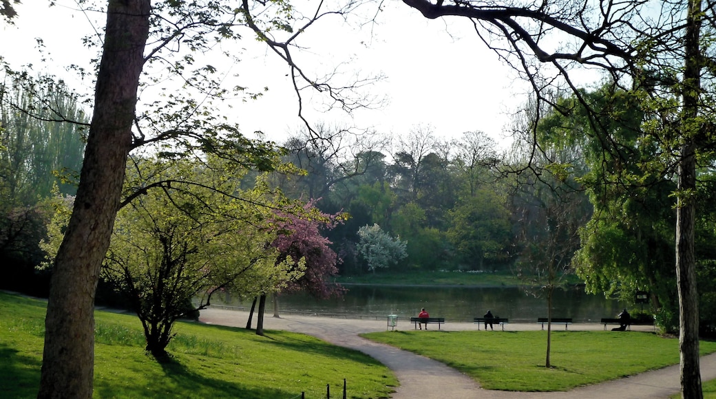 Le bois de Vincennes, avec le lac de Saint-Mandé