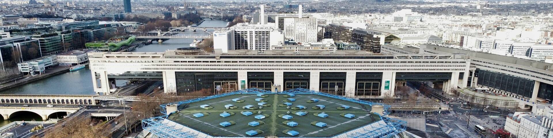 Drone photo Accor Arena Paris France europe