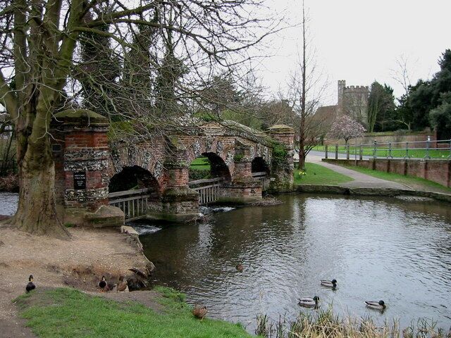 Farningham Ford With old cattle screen.