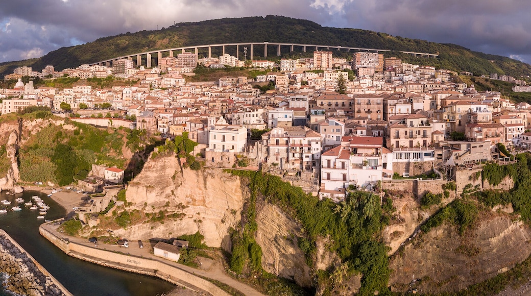 Aerial view of Pizzo Calabro, Vibo Valentia, Calabria, Italy