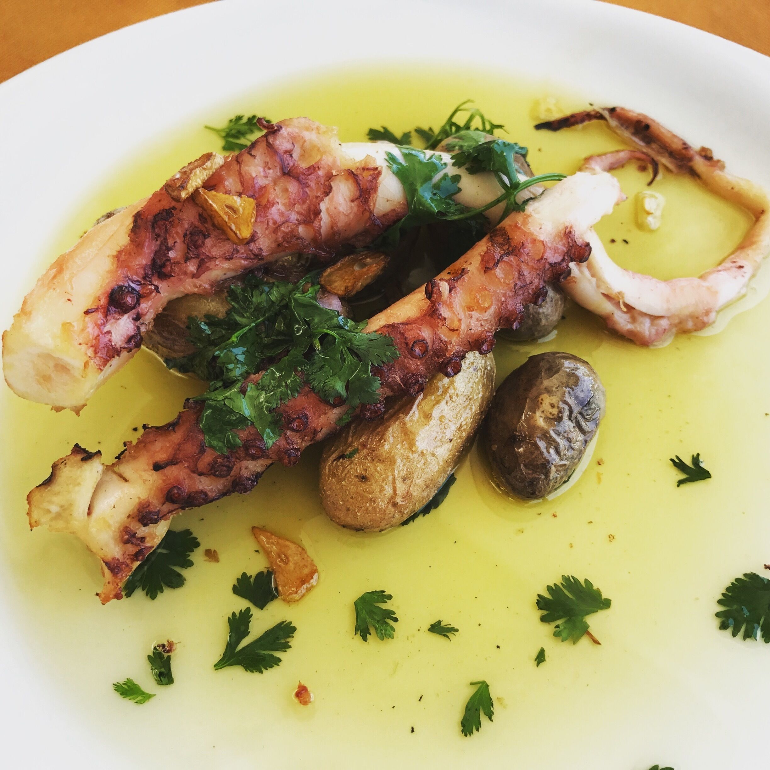 Go for lunch and enjoy a great view and quiet setting. The octopus is fabulous!!